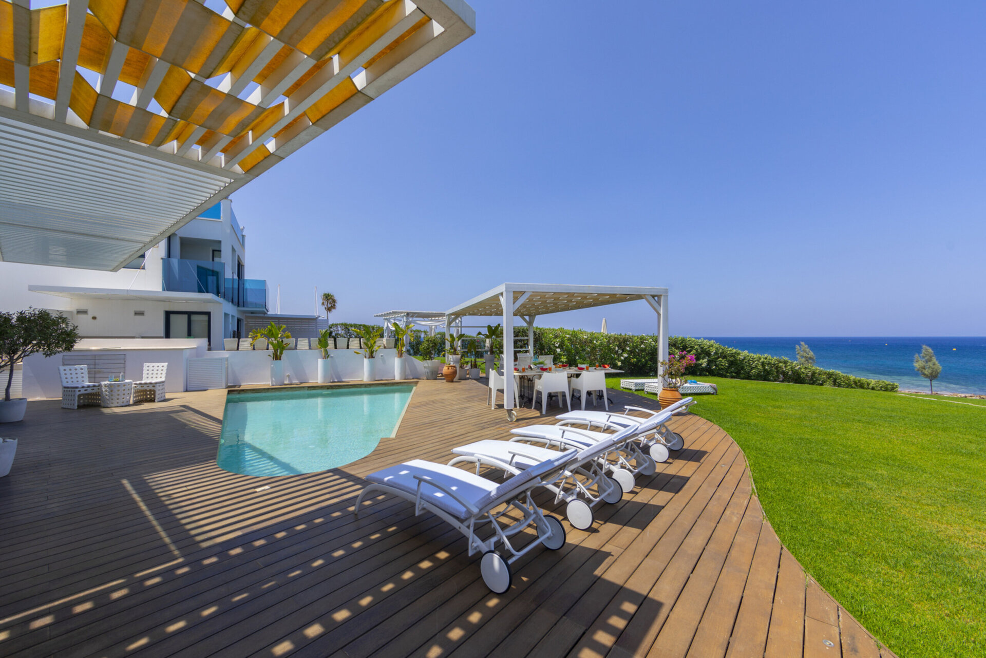 5 Star Villa Protaras Beachfront Dream - Ultimate Seafront Escape