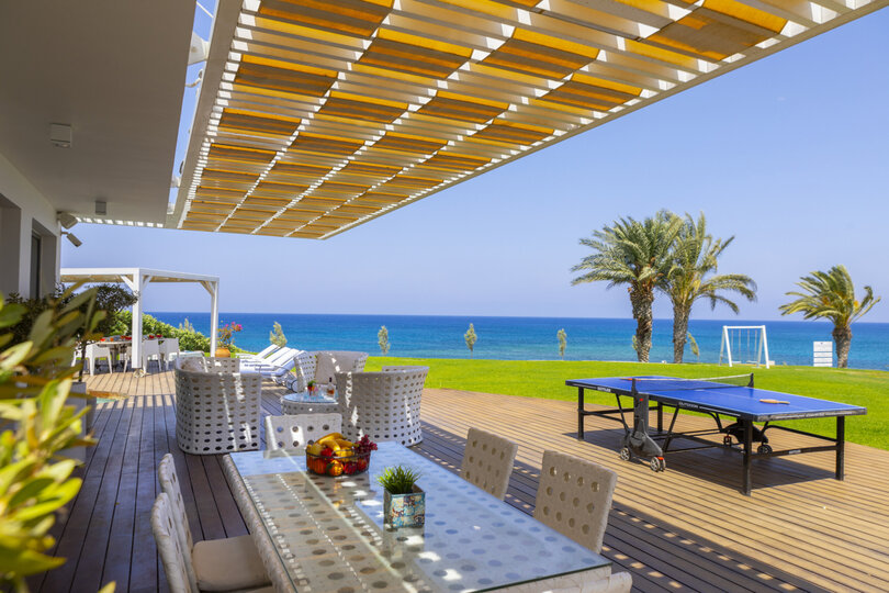 5 Star Villa Protaras Beachfront Dream - Ultimate Seafront Escape