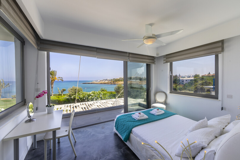 5 Star Villa Protaras Beachfront Dream - Ultimate Seafront Escape