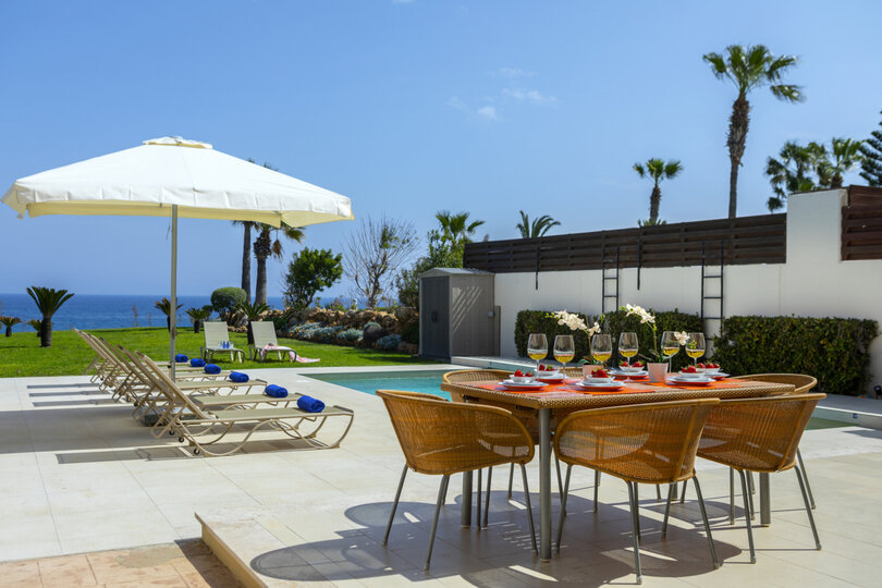 You and Your Family will Love this 5 Star Beachfront Villa, Protaras Villa 1536