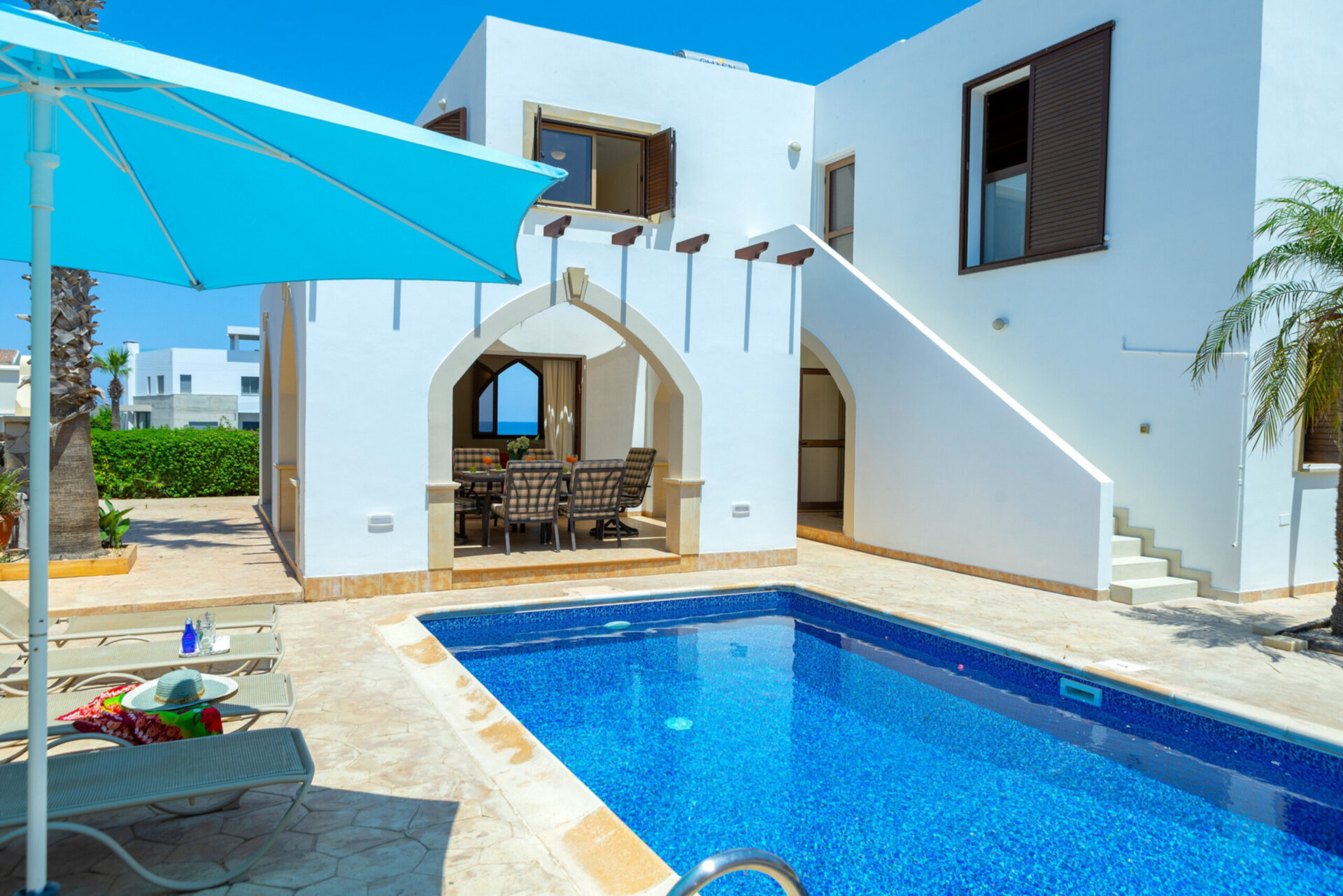 Luxury 4BR Beach Villa Rental, Famagusta Villa 1022