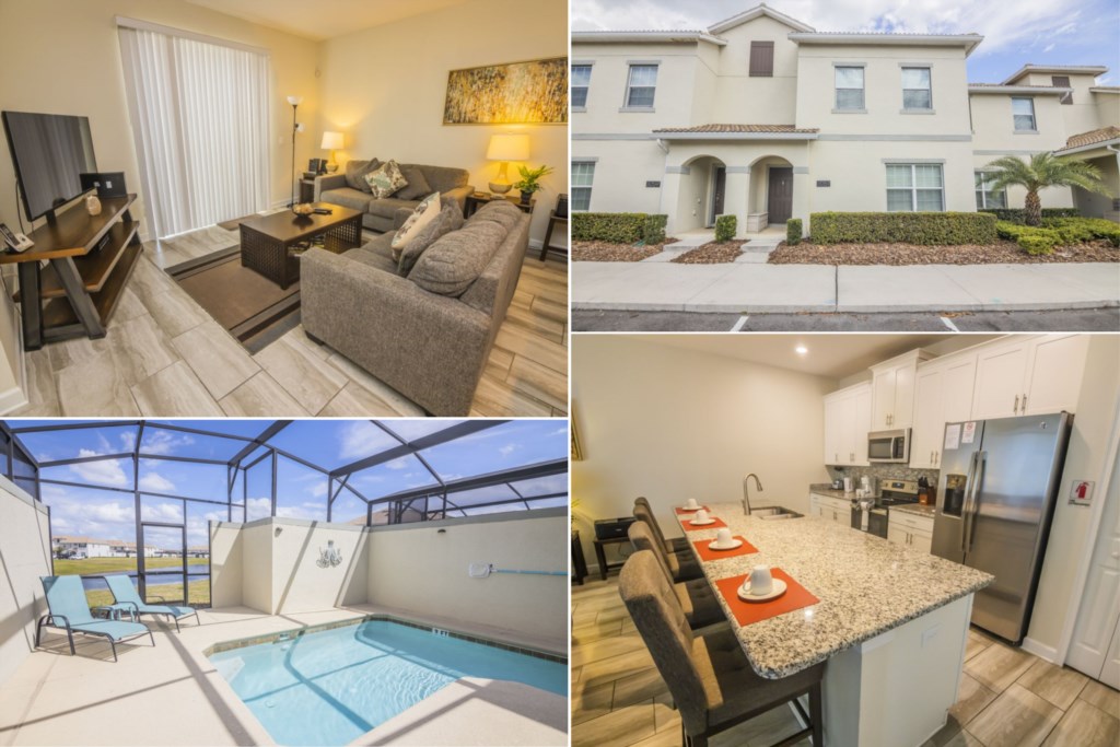 Luxury Townhome with Fantastic Private Pool on Storey Lake Resort, Florida Townhome 6074