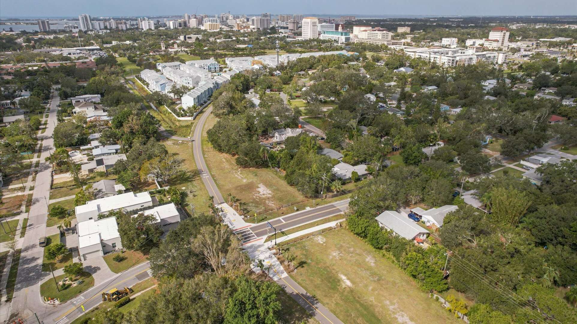 Aerial view of Legacy Trail