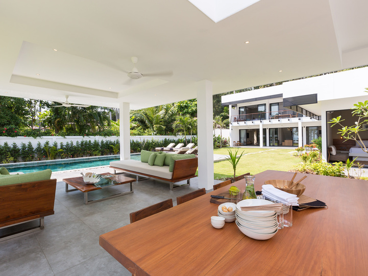 Modern luxury beachfront villa