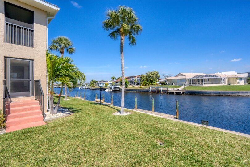 The unit has its own dock available! Fits boats up to 22ft
