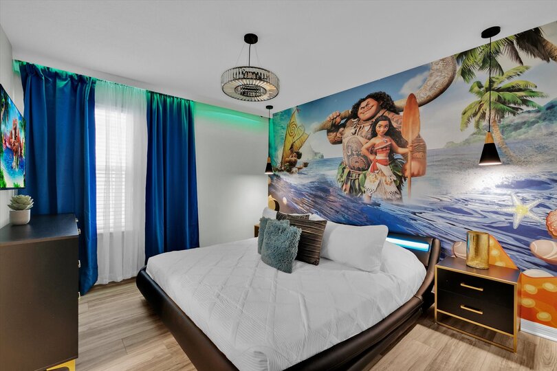 Master Suite Bedroom 6 - Moana, King Bed, Upstairs, Attached Bathroom, 50" Smart TV
