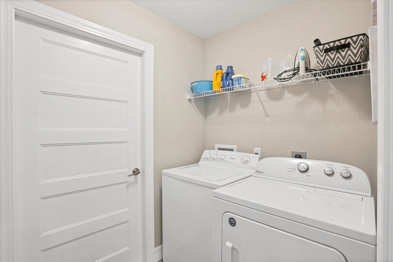 Full-size washer and dryer