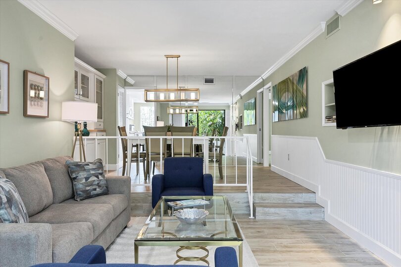 Bright, open living space