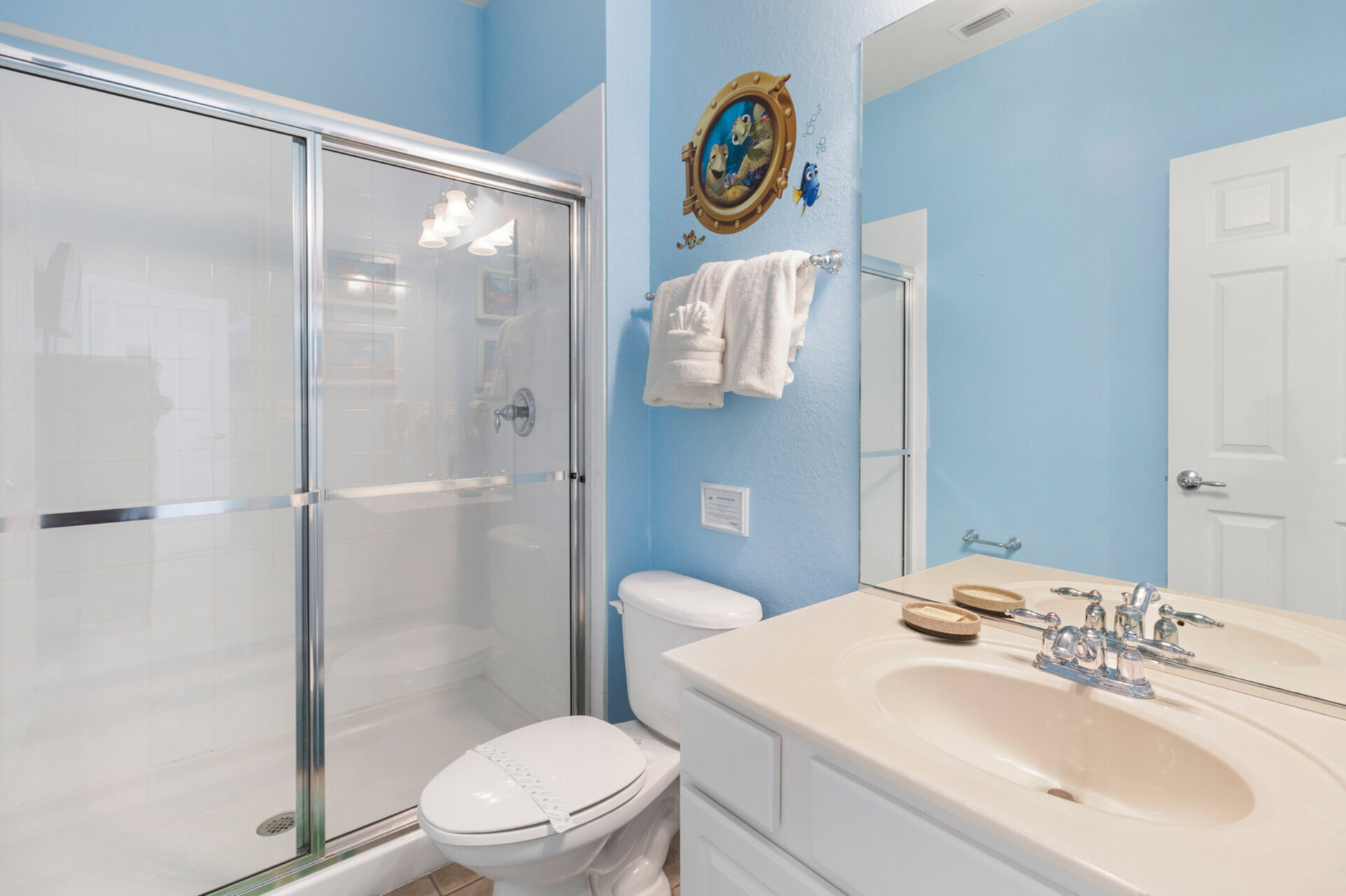 They will also have their private bathroom with walk-in shower