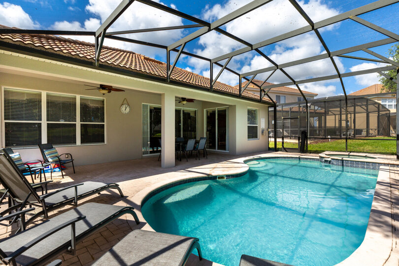 Spend vacation days poolside at your own private pool
