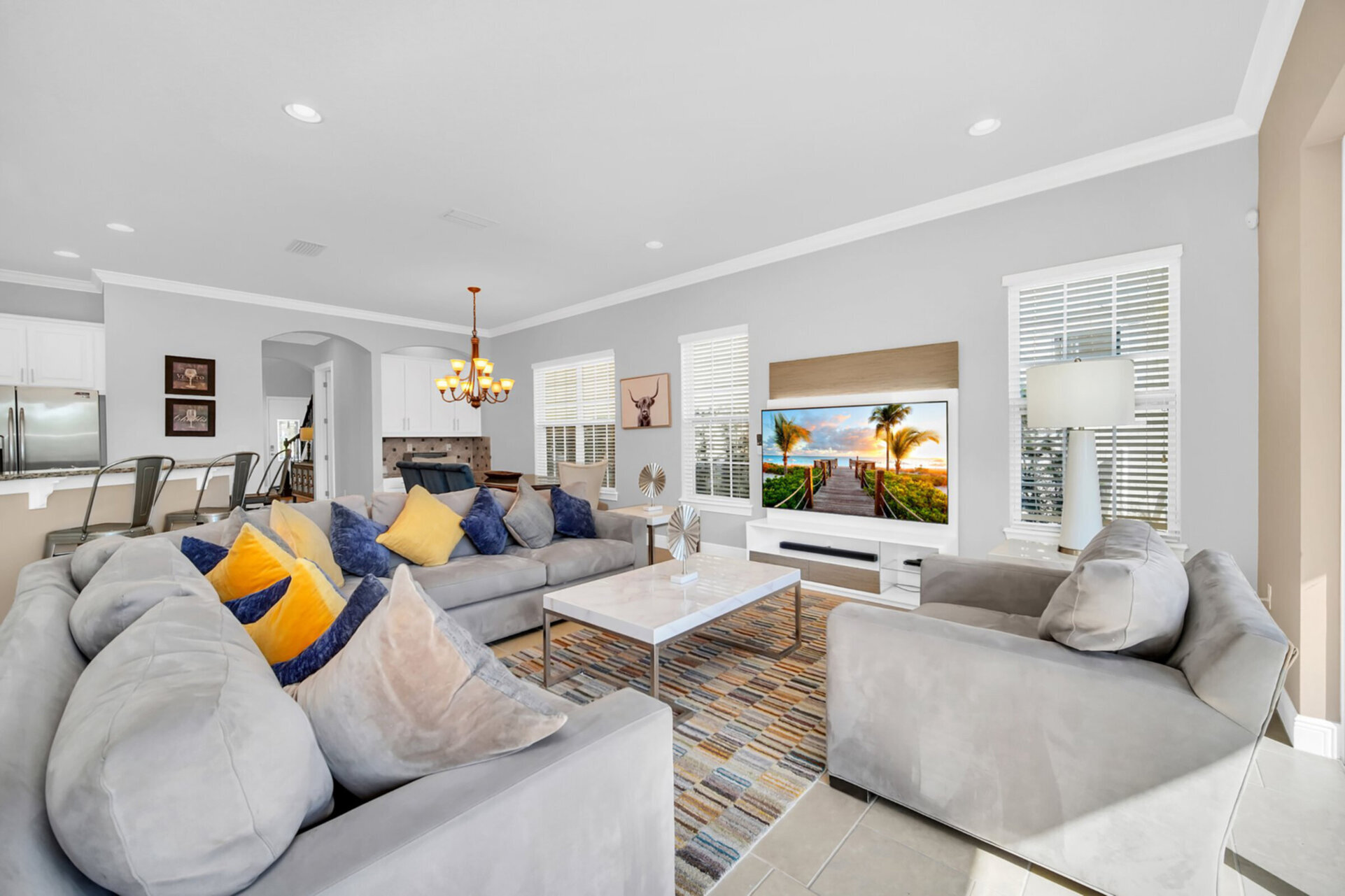 This open living area is great for the whole family