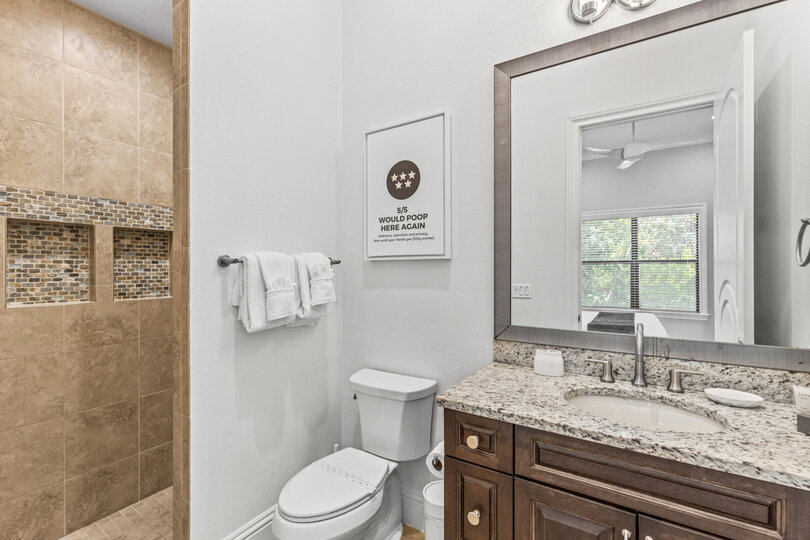En-suite bathroom with walk-in shower