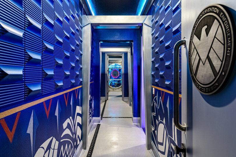 Corridor leading to 3 magical theme bedrooms