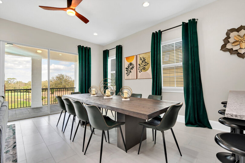 Formal dining table suited for 10