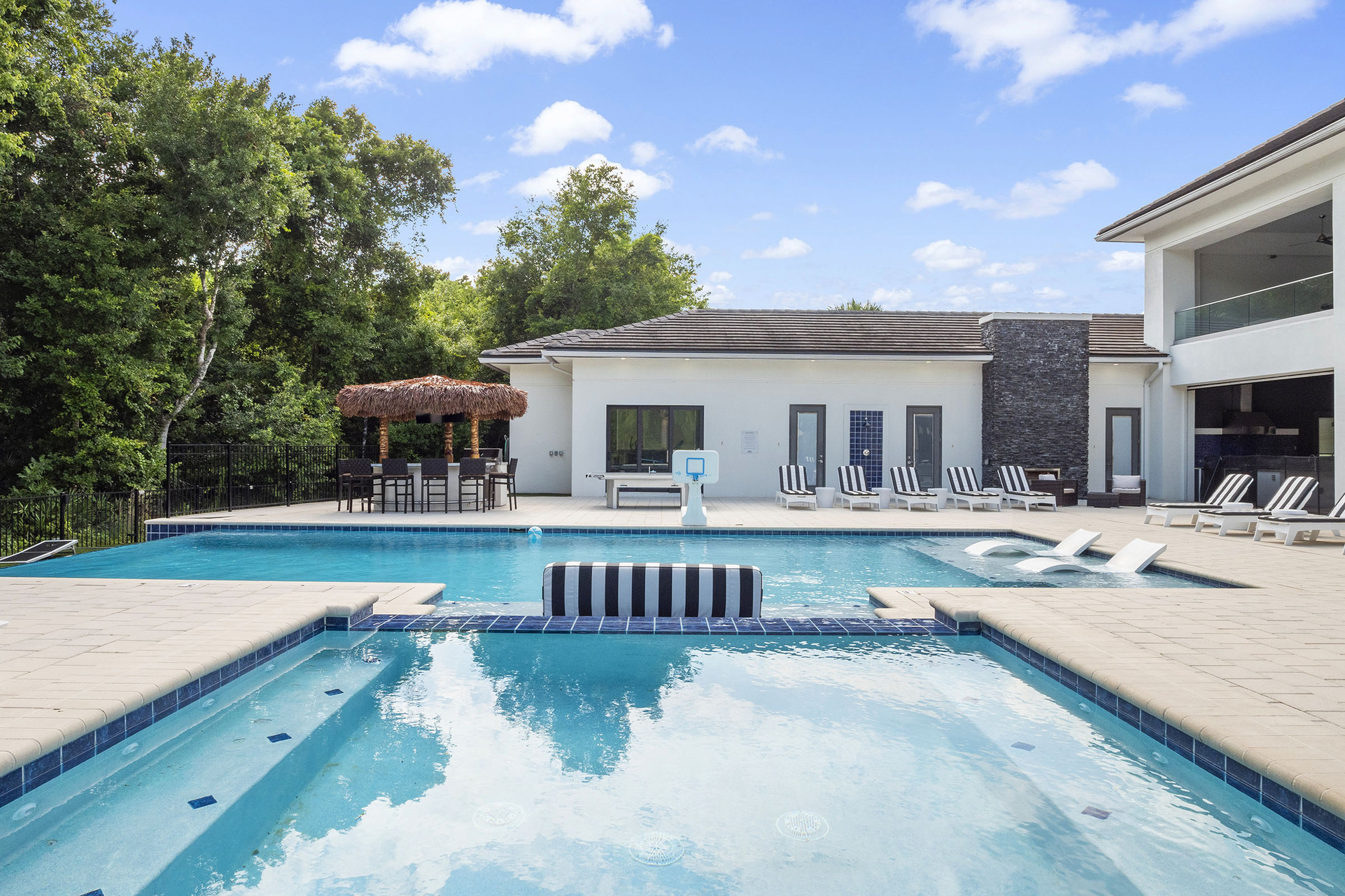 Oversized hot tub