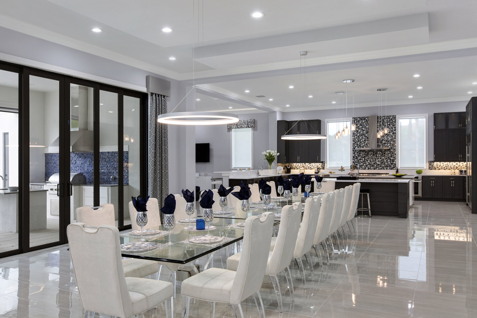 Your dining room opens out into a fantastic open concept kitchen
