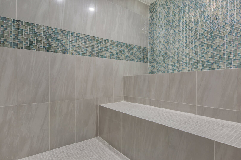 Prefer to steam away the stress of a day, you also have your own steam room