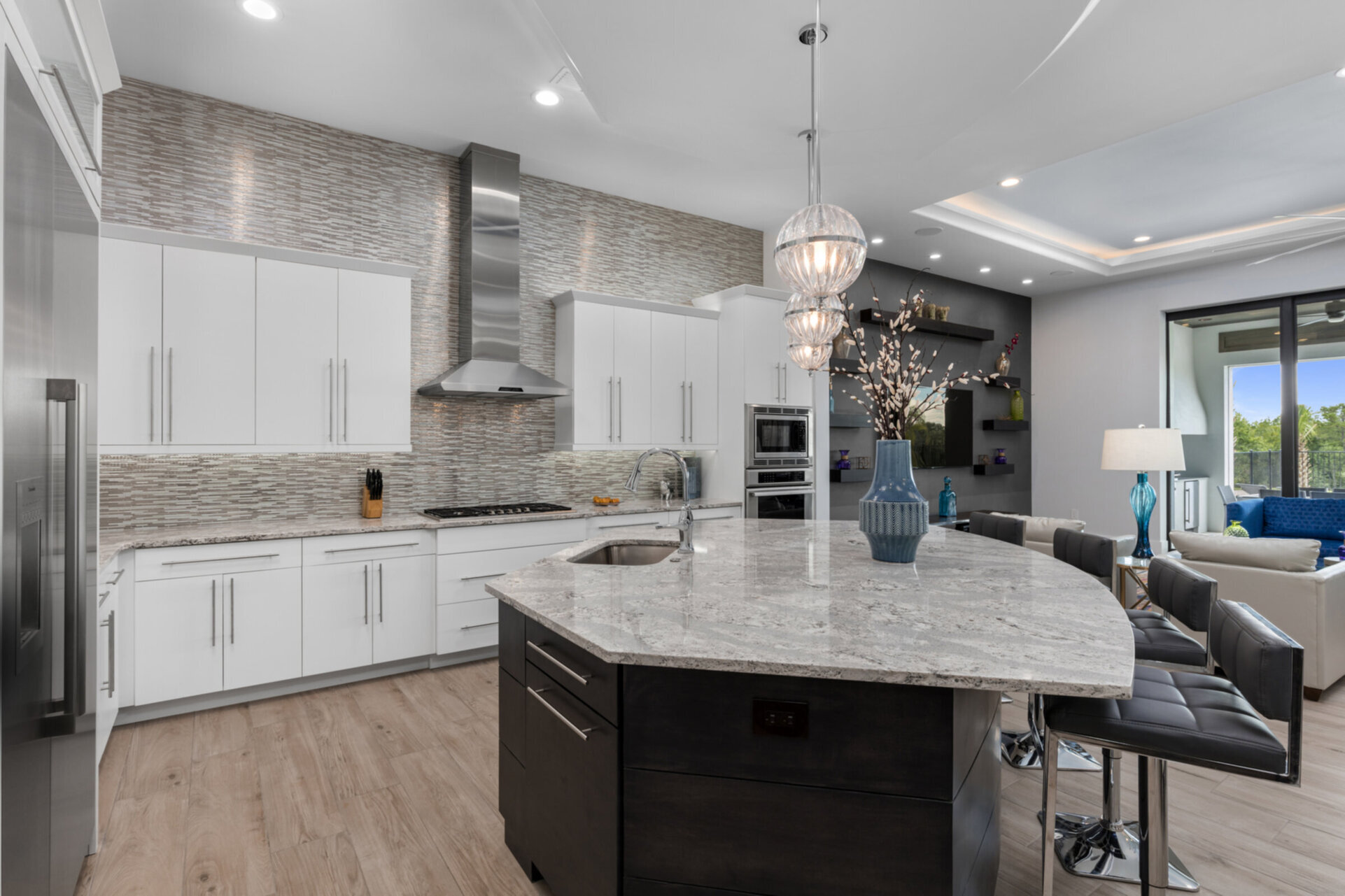 The kitchen will impress any chef