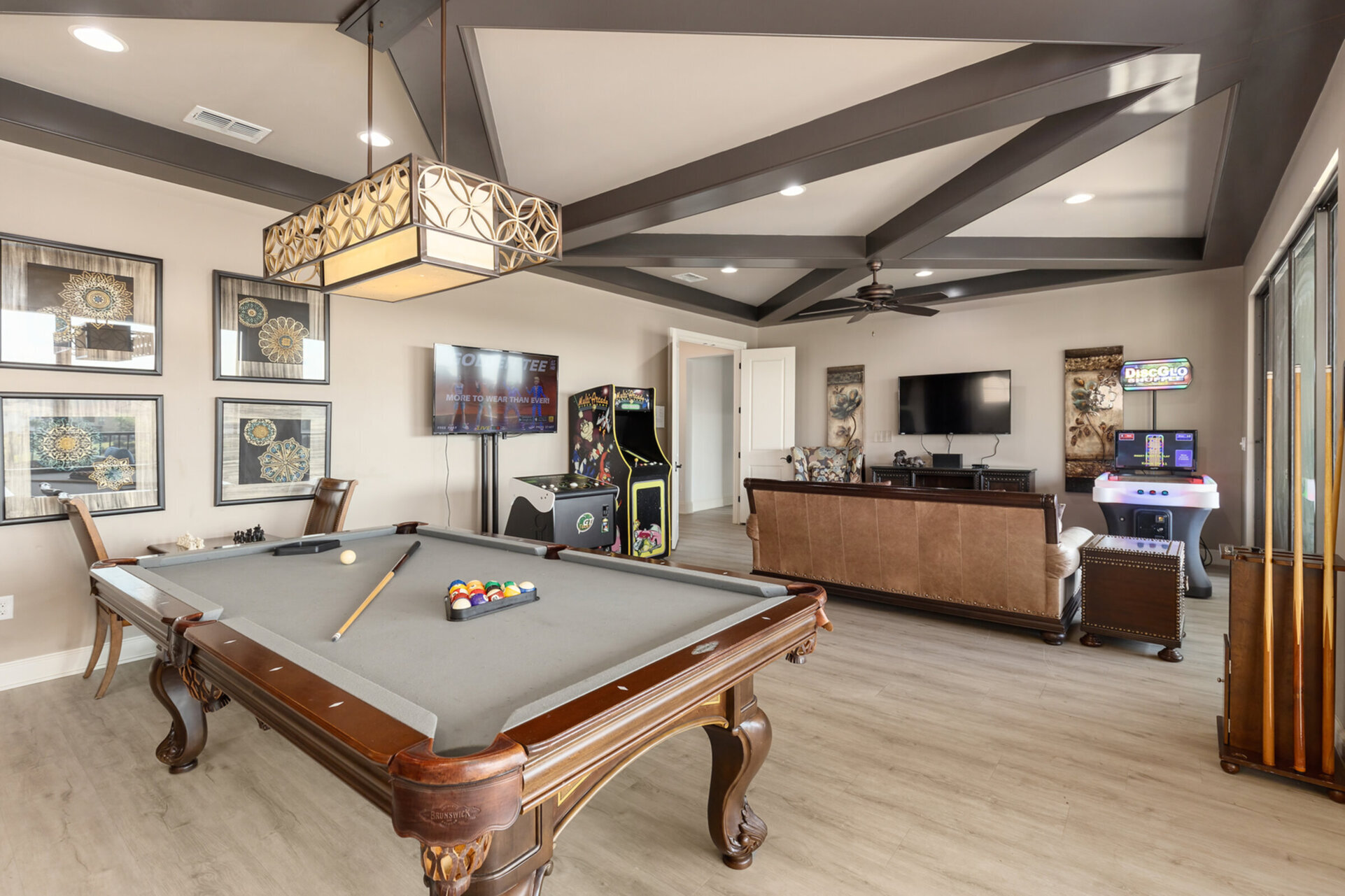 Have a friendly pool tournament with friends