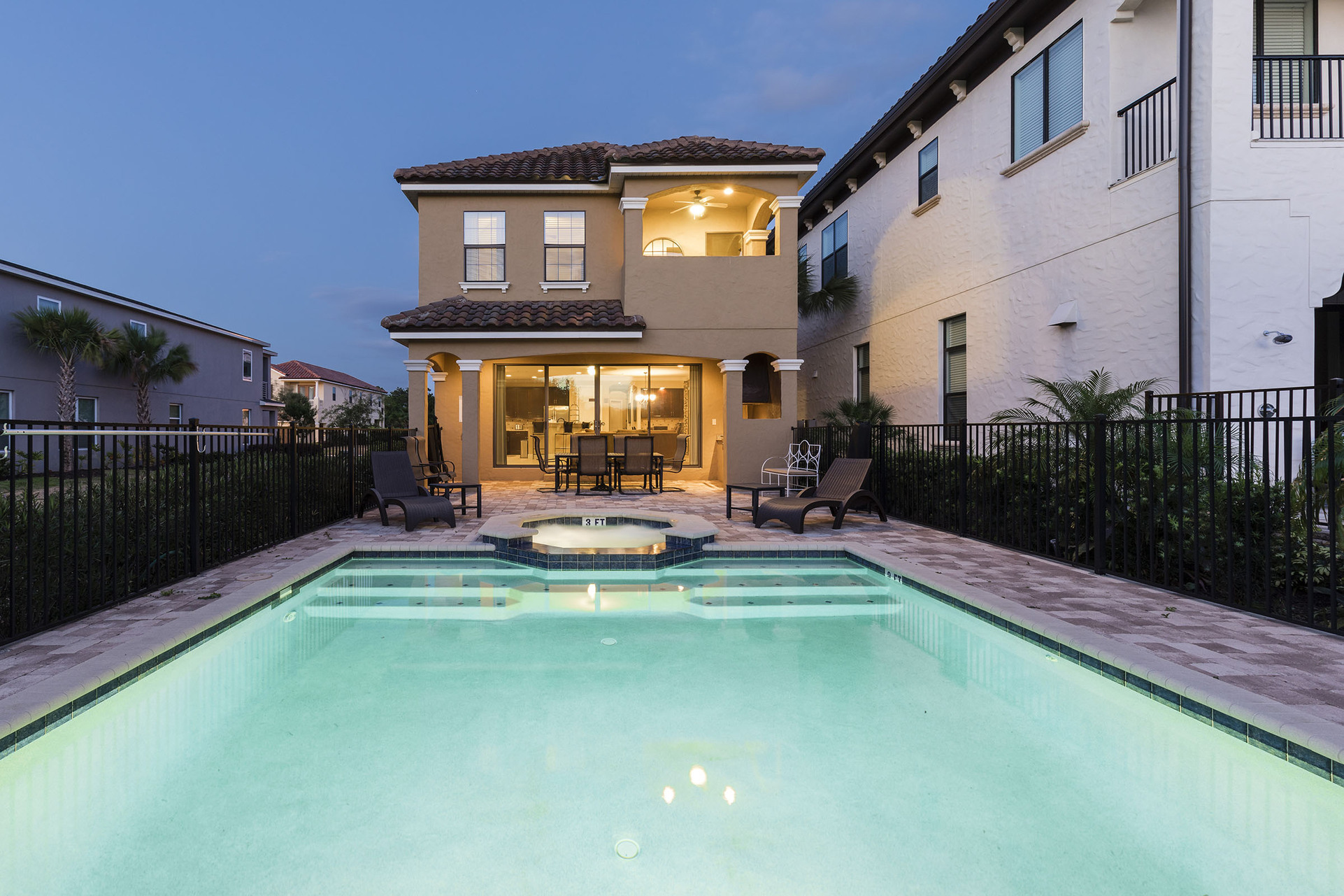 Enjoy an evening dip