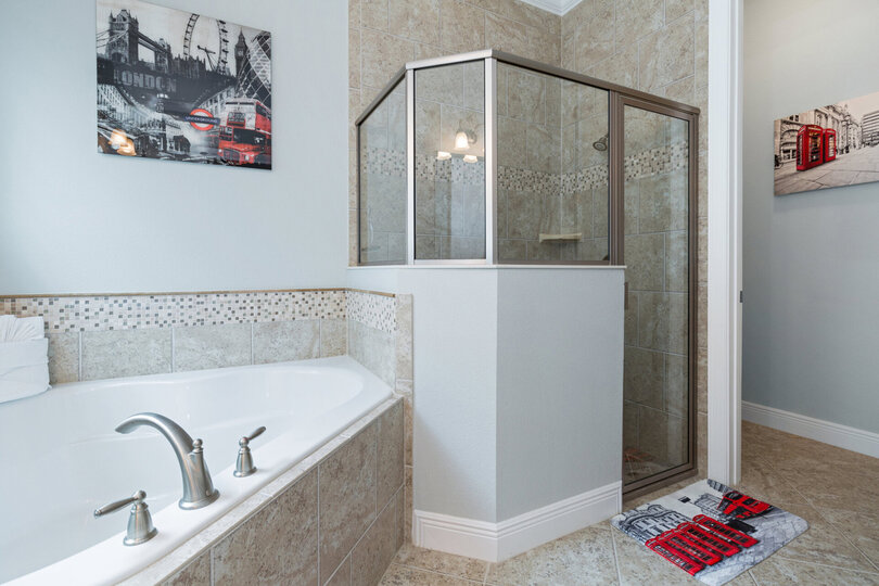 Shower or soak in your private bathroom