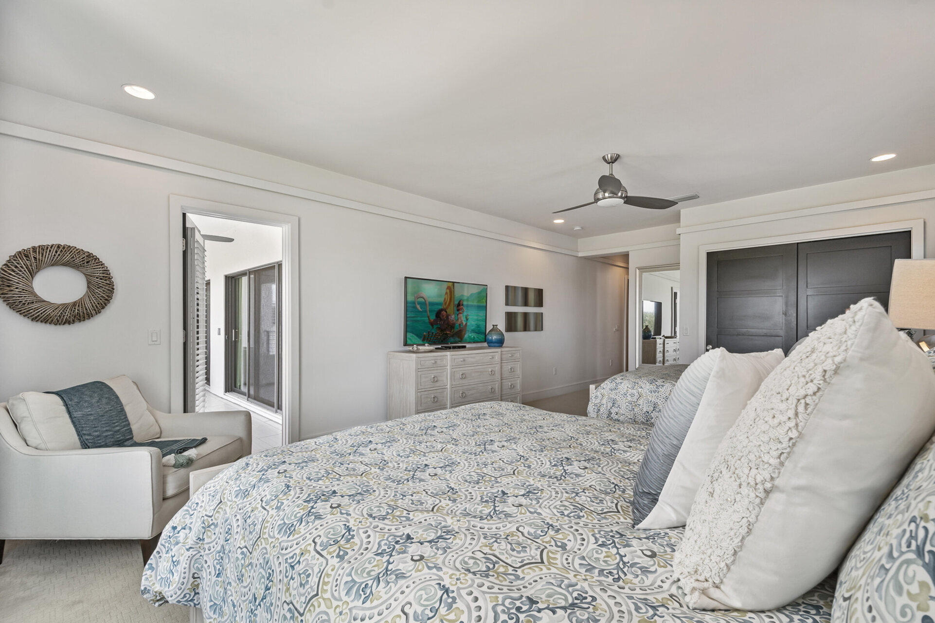 Located on the third floor, this suite has balcony access
