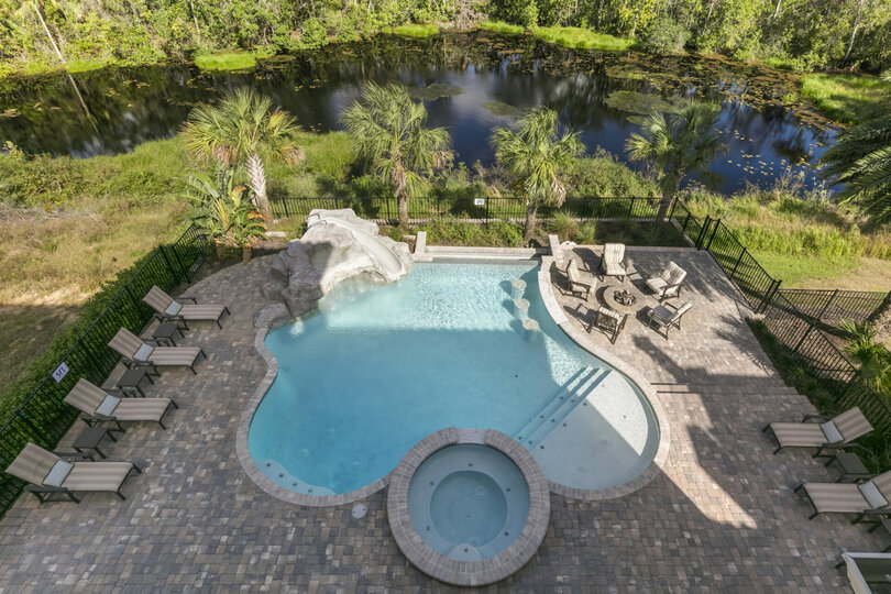 Pool view from the 3rd floor balcony