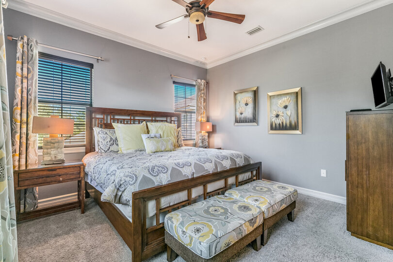 Master Suite 5 located on the second floor with a 32-inch TV and DVD Player