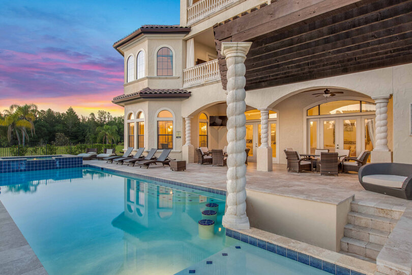 Enjoy the beautiful outdoors on this luxurious patio area