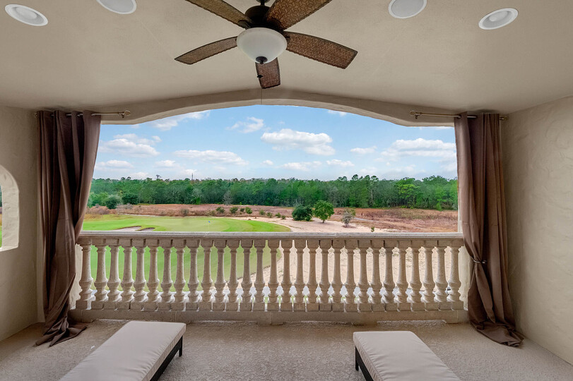 The private balcony is a great place to relax and unwind