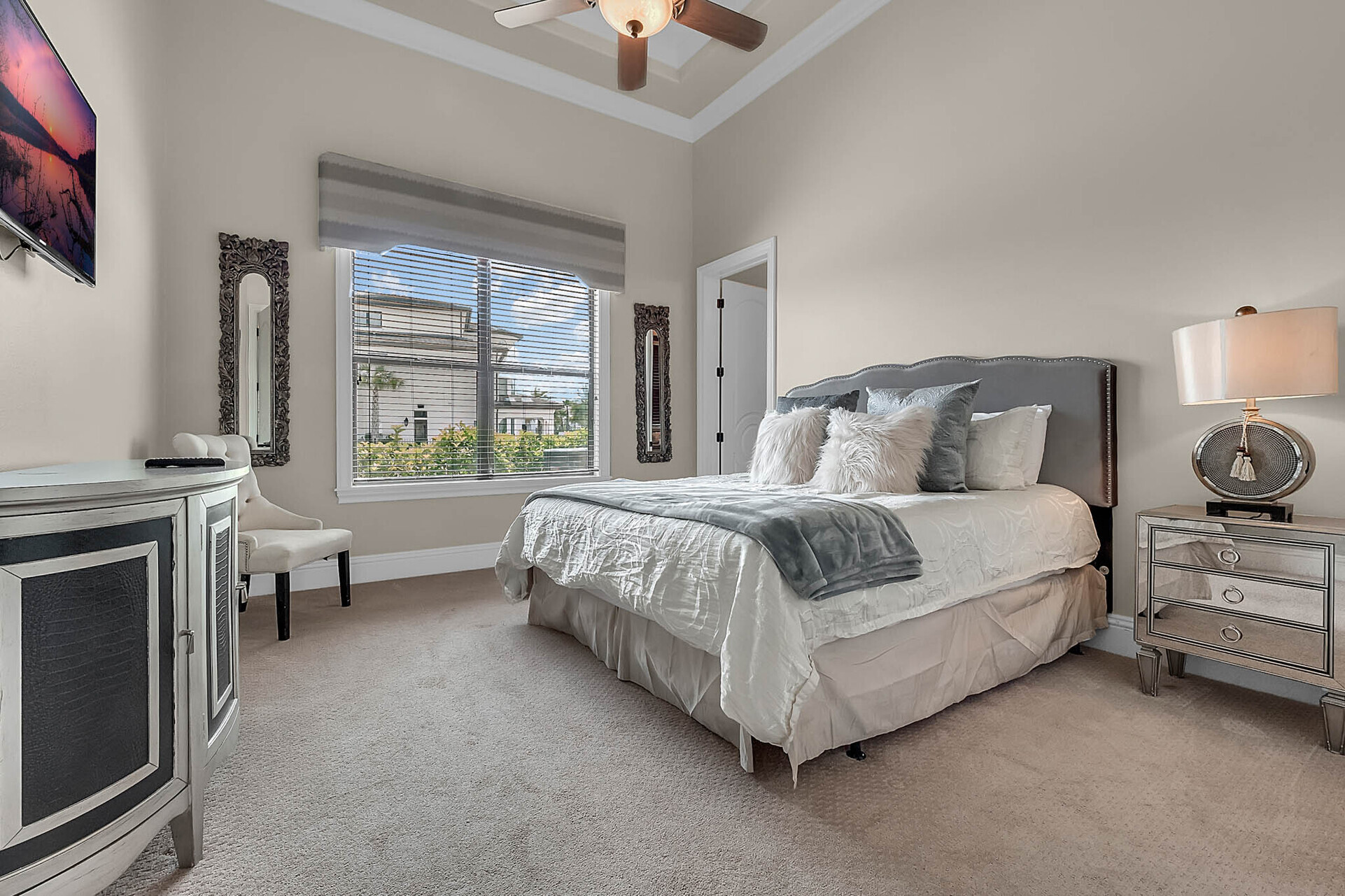 First floor suite with a comfortable King bed