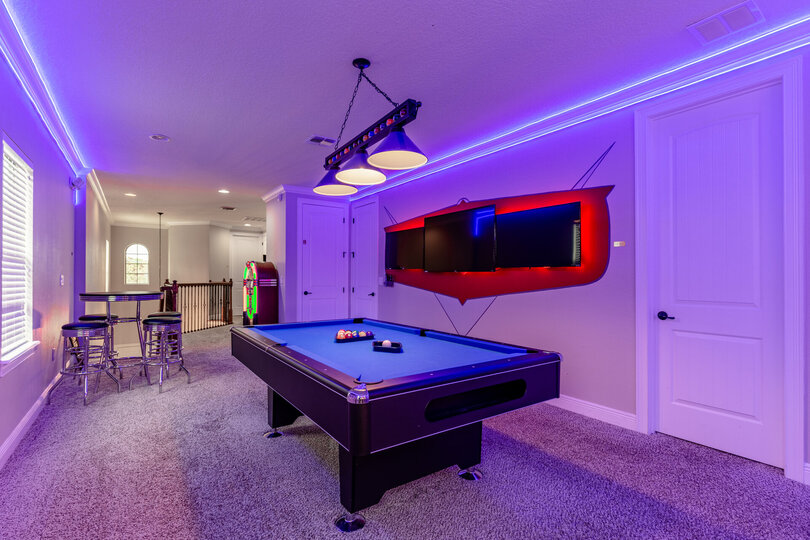 Hang out and watch a favorite movie on the three SMART TVs