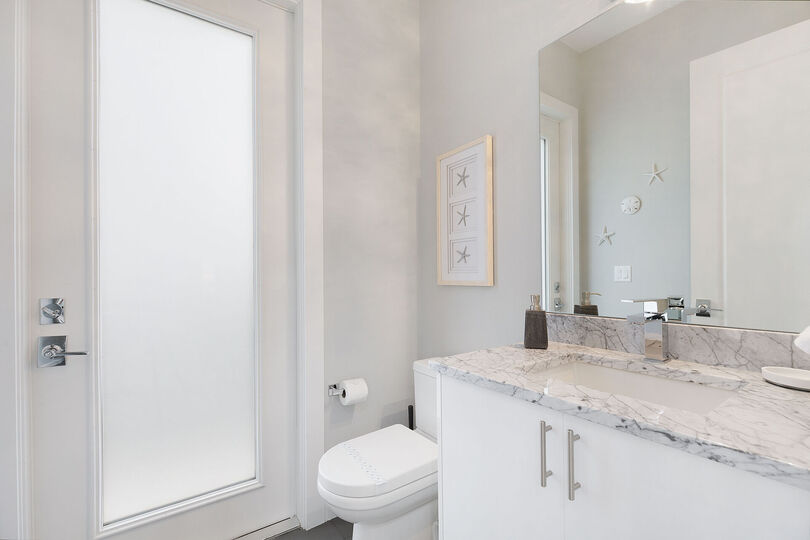 Hallway bathroom