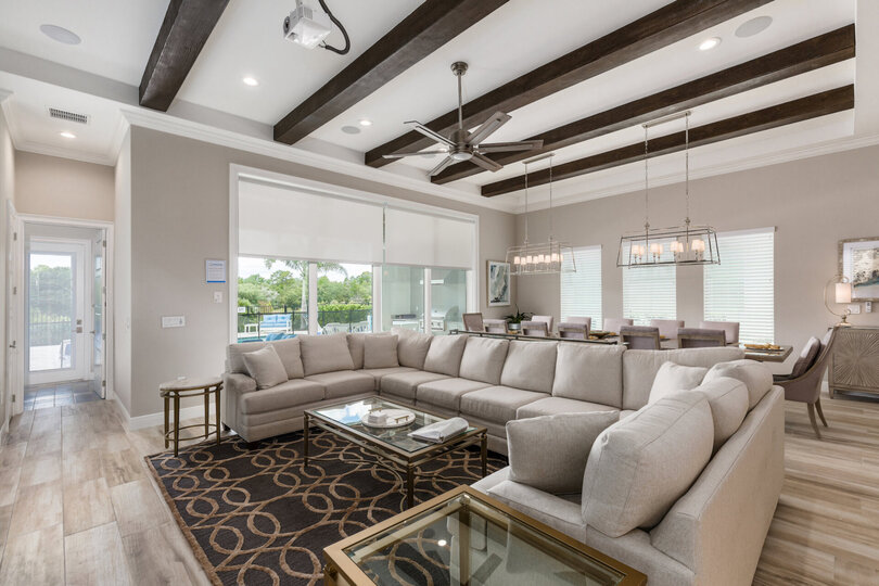 Decorative beamed wood ceilings