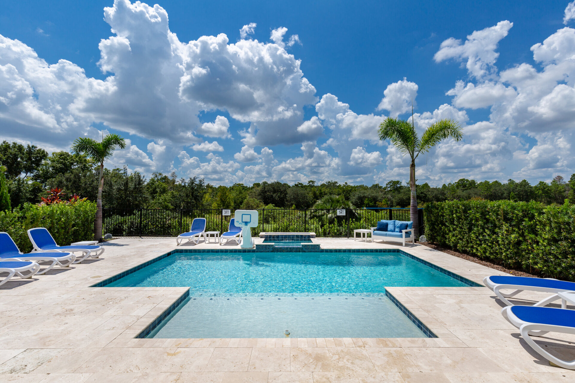 Enjoy your private pool with beautiful views