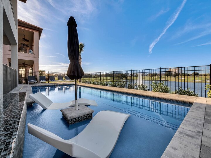 Take in the beautiful views in while laying in a sun lounger