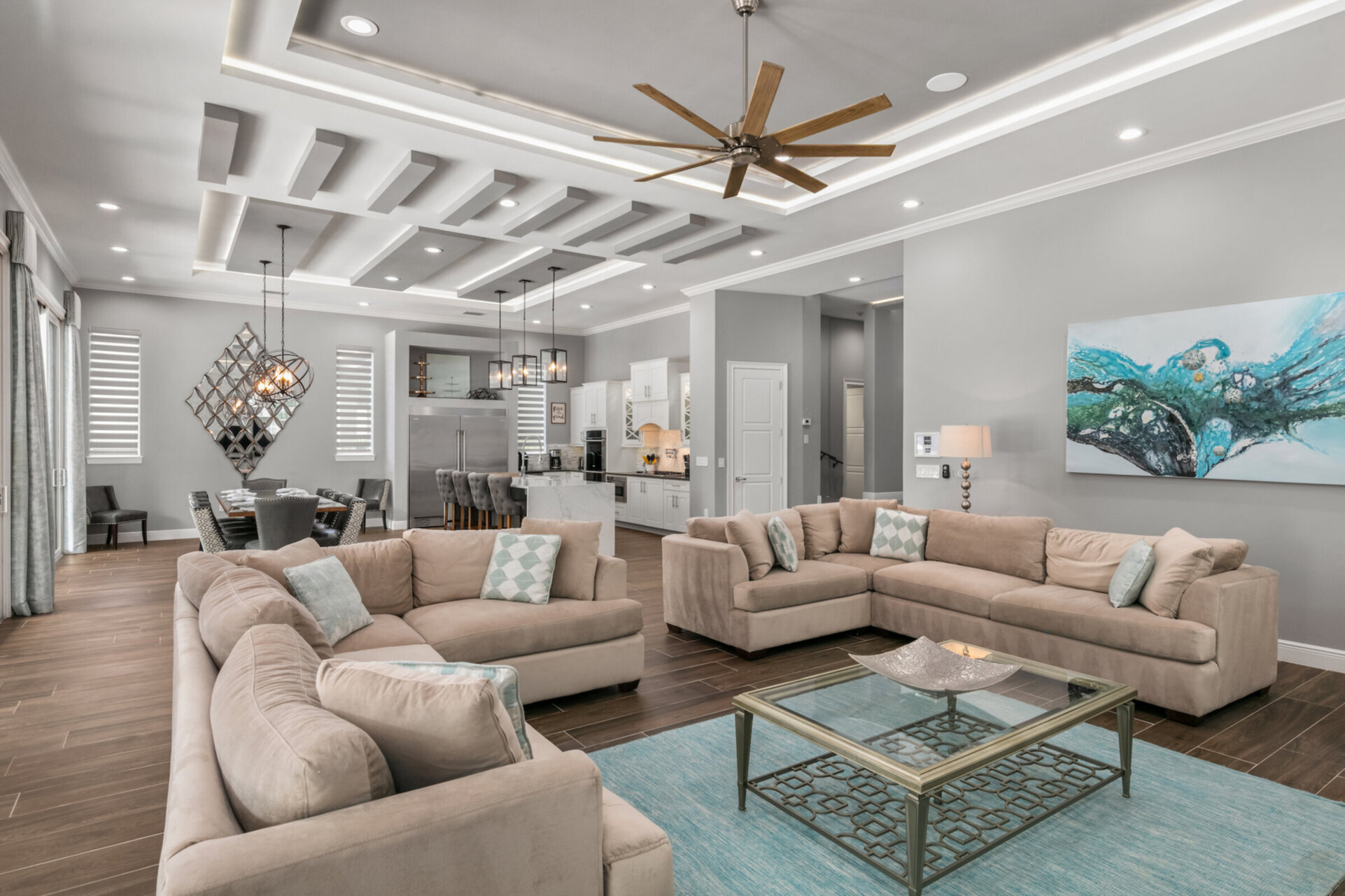 The large living area is great for getting the whole family together
