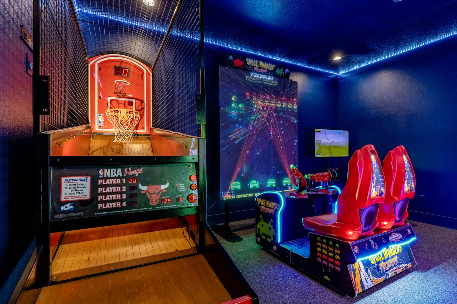 Challenge your friends and family to some exciting arcade games