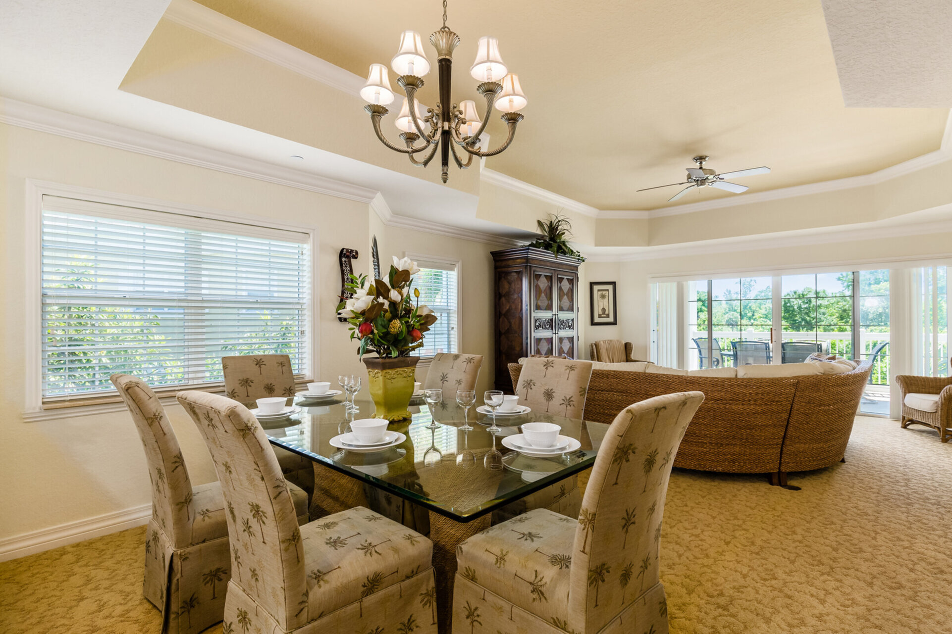 Formal dining table