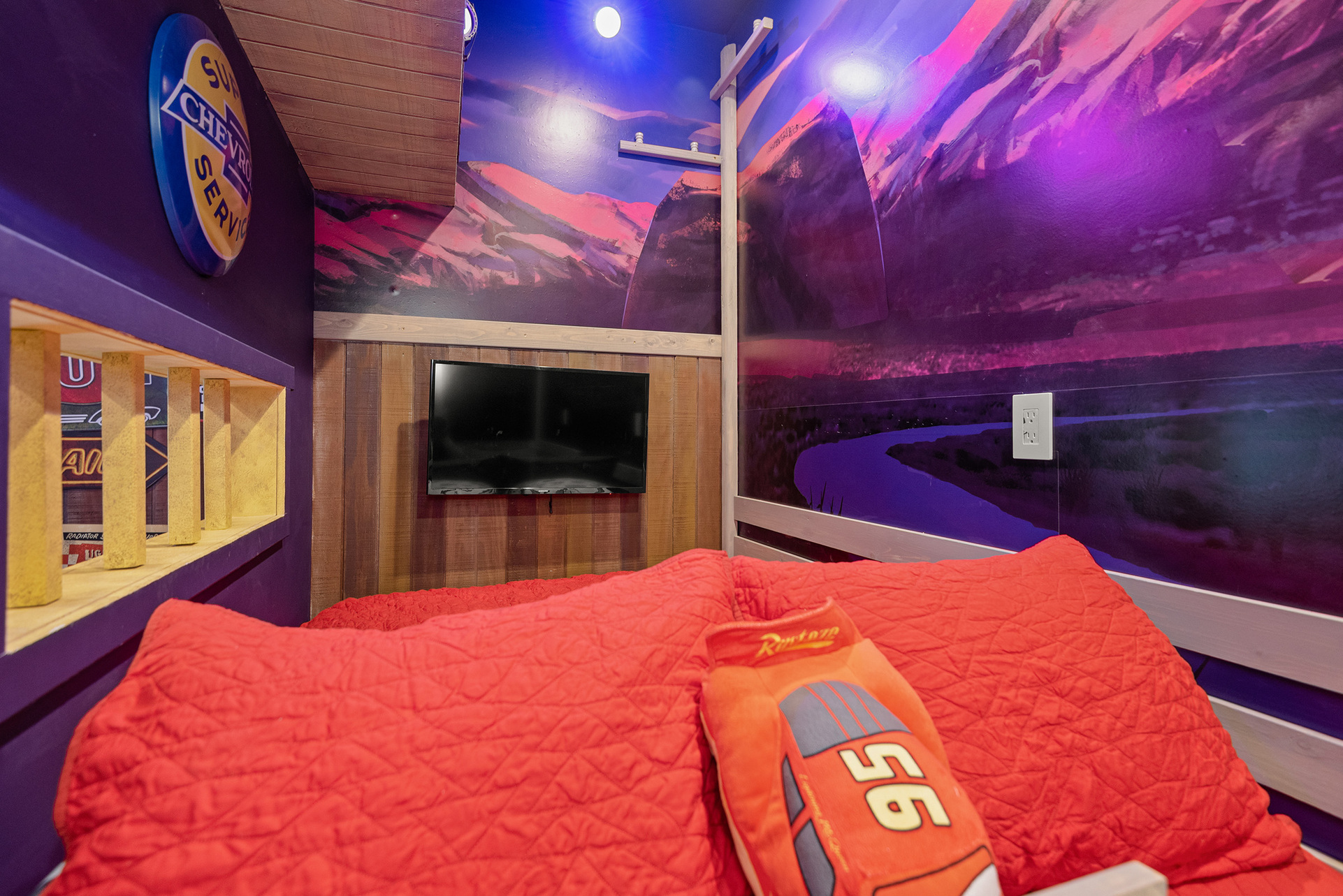 Each bed has its own SMART TV