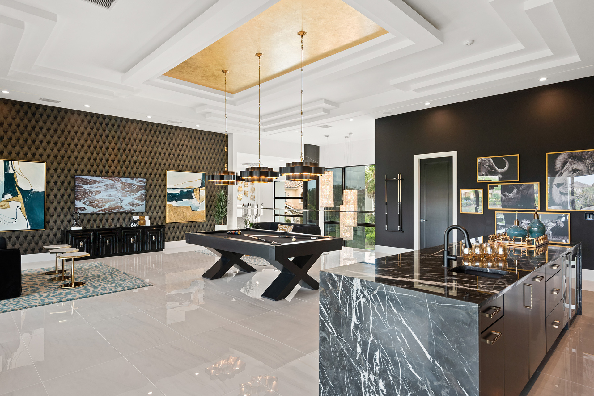 Play a round of pool in the lounge