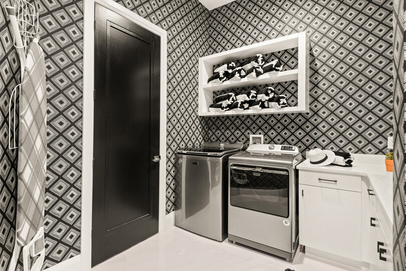 Magical Mansion comes with a full-size laundry room equipped with a washer and dryer