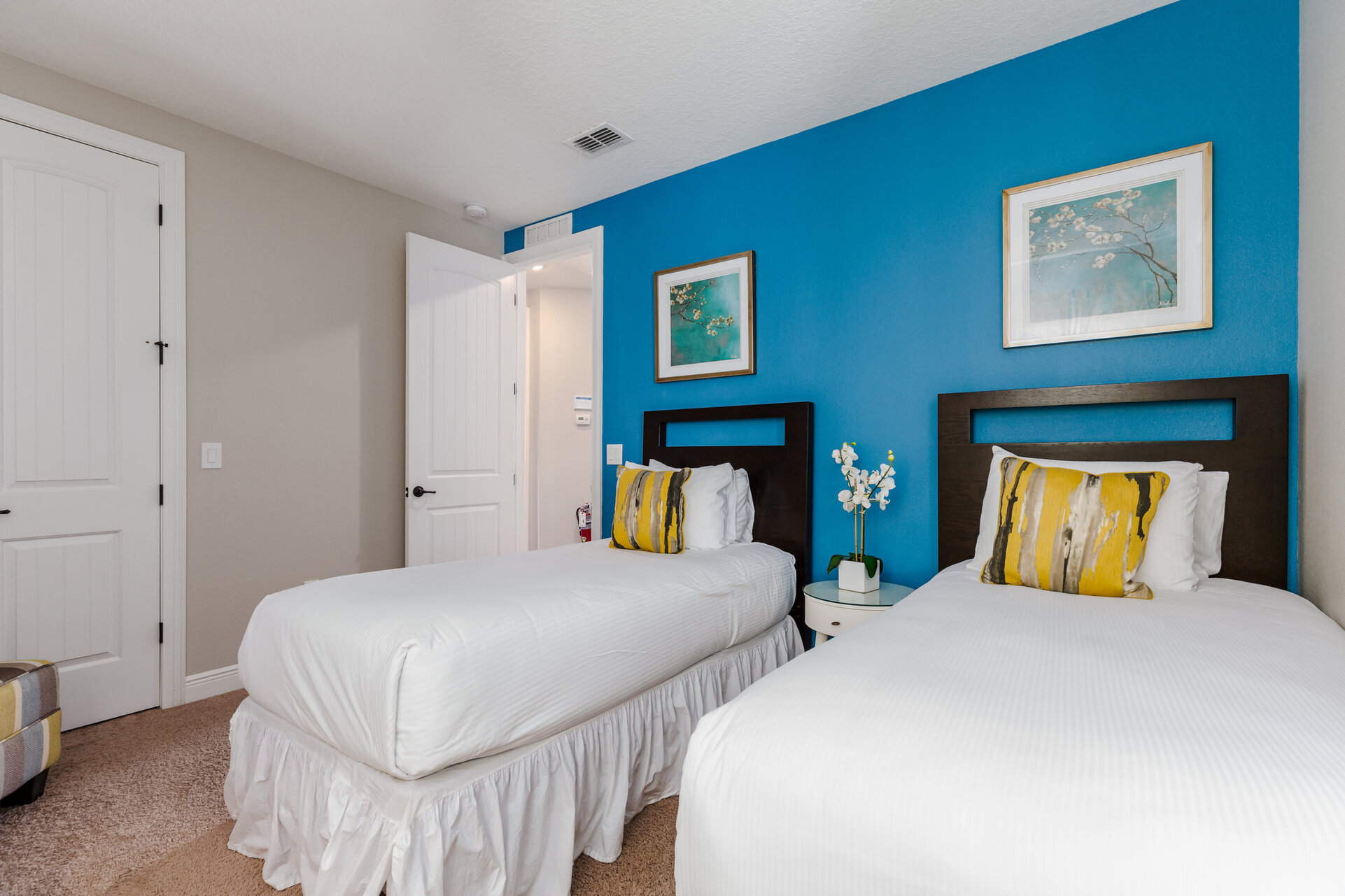 Take a nap on one of the twin-sized beds after a day of fun!