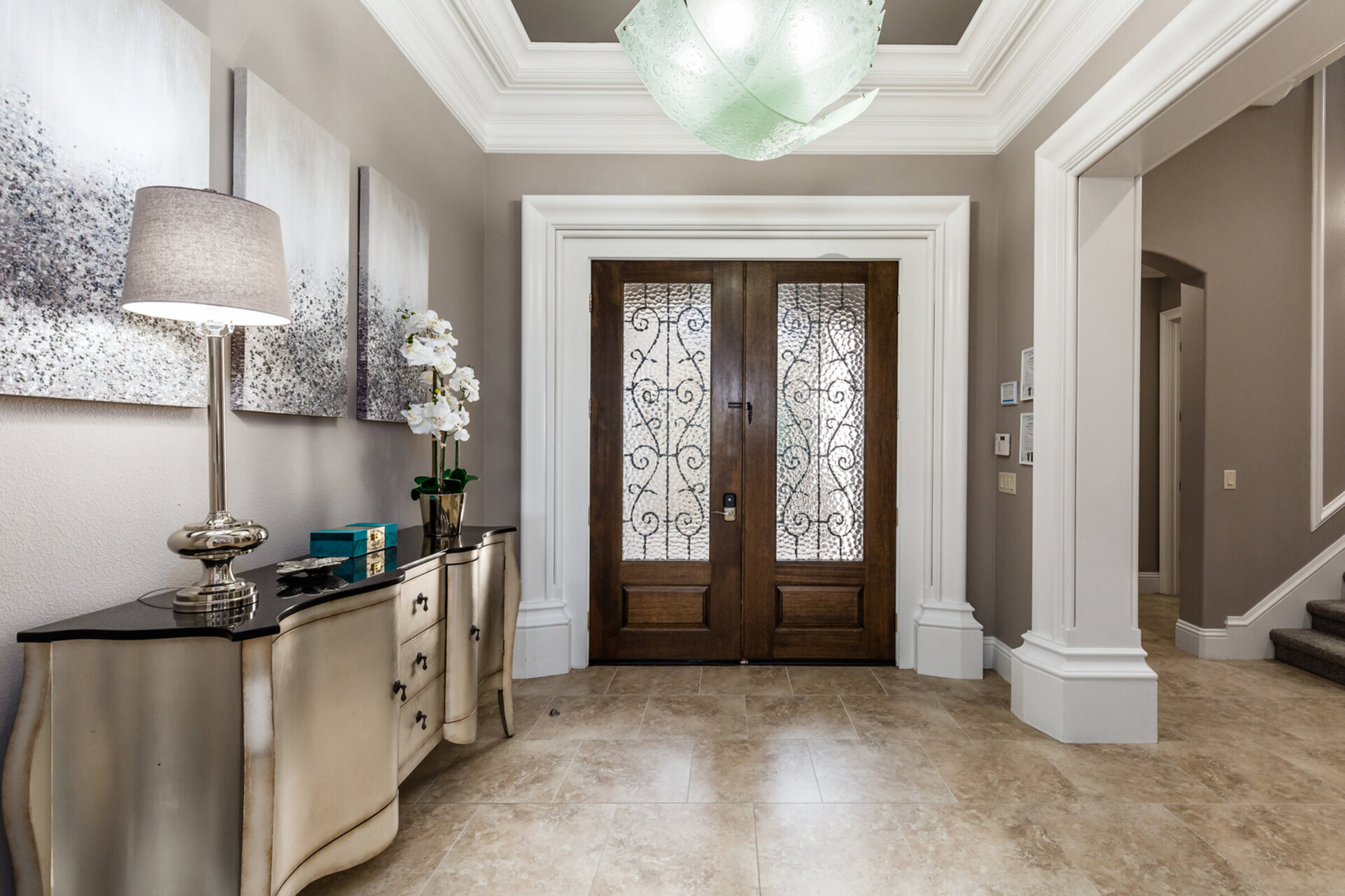 The entrance near the grand foyer