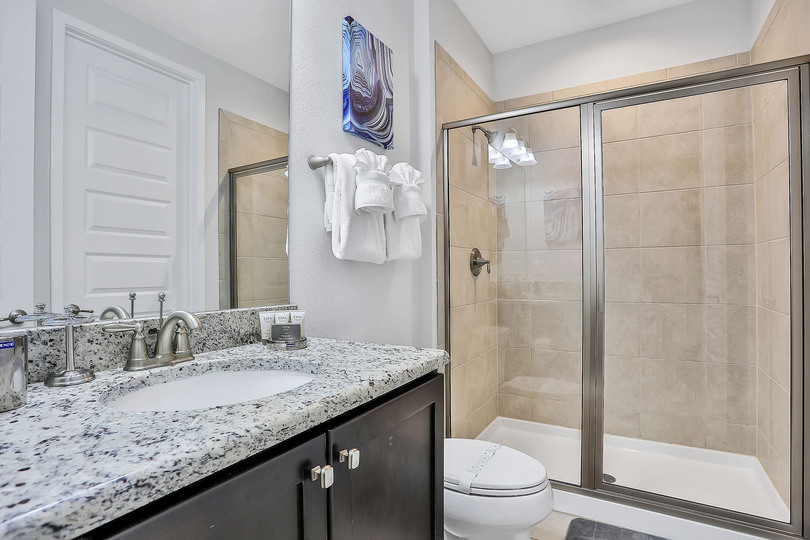 En suite bathroom with walk-in shower