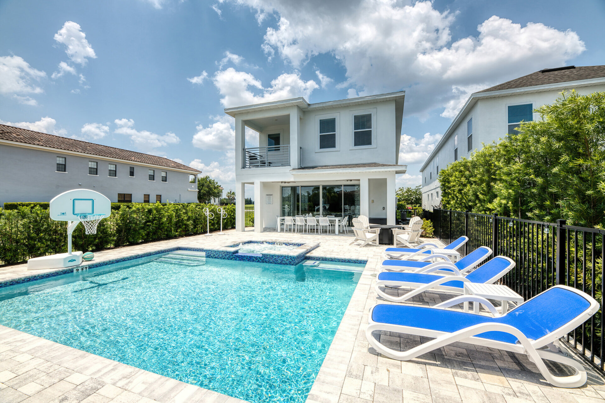 Cool off with a swim in your private pool