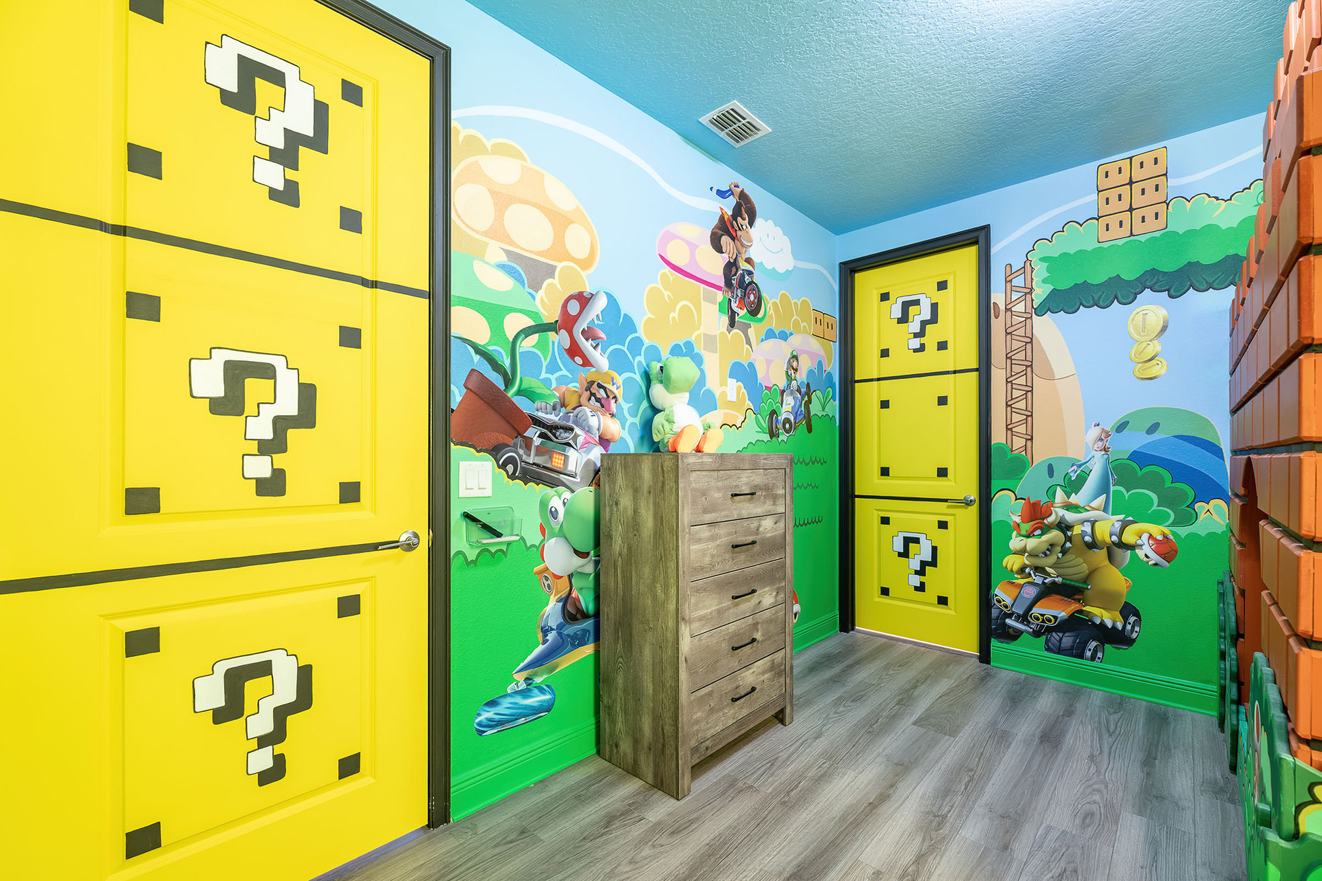 The immersive theming will make you feel like you've stepped into a video game!