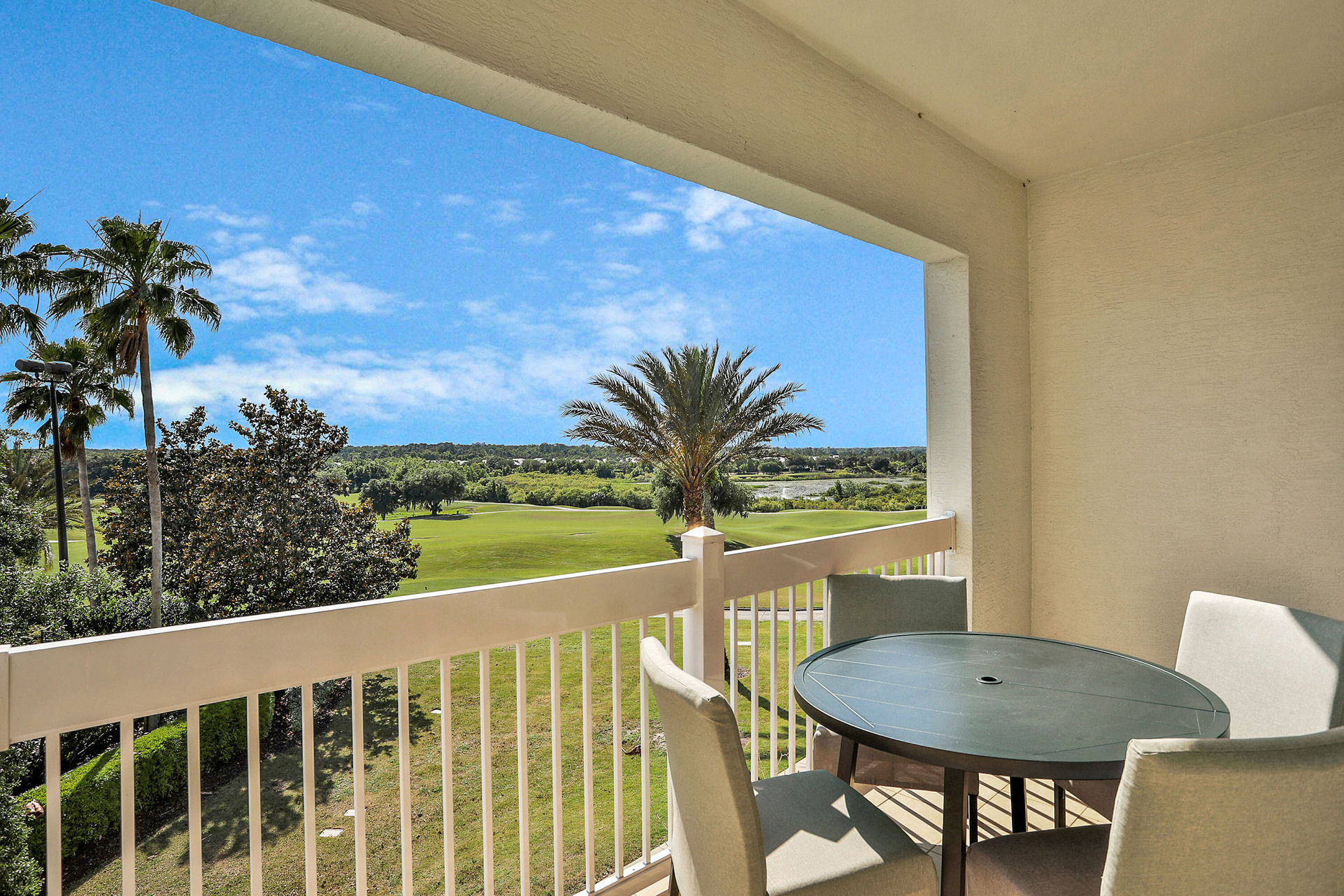 Dine al fresco or start your day with a cup of coffee outside