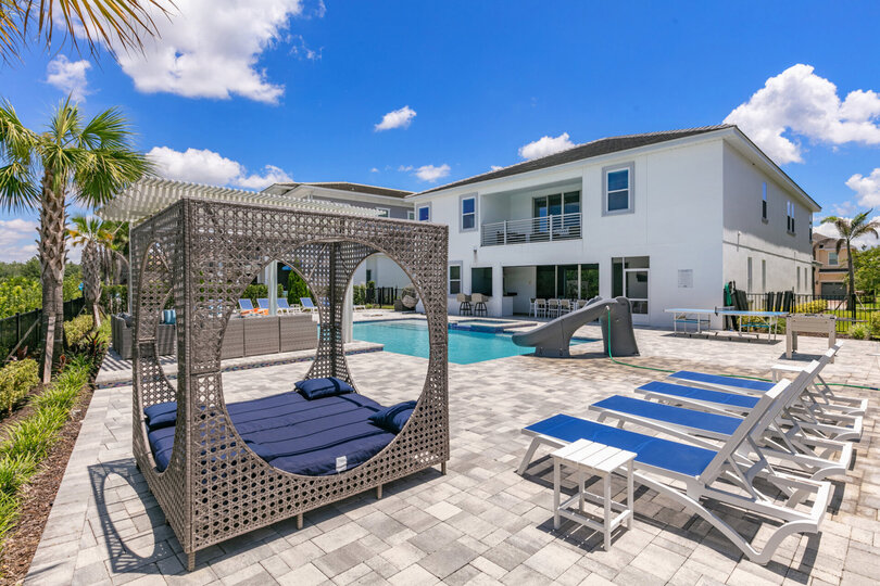 Relax on the sun lounger or day beds