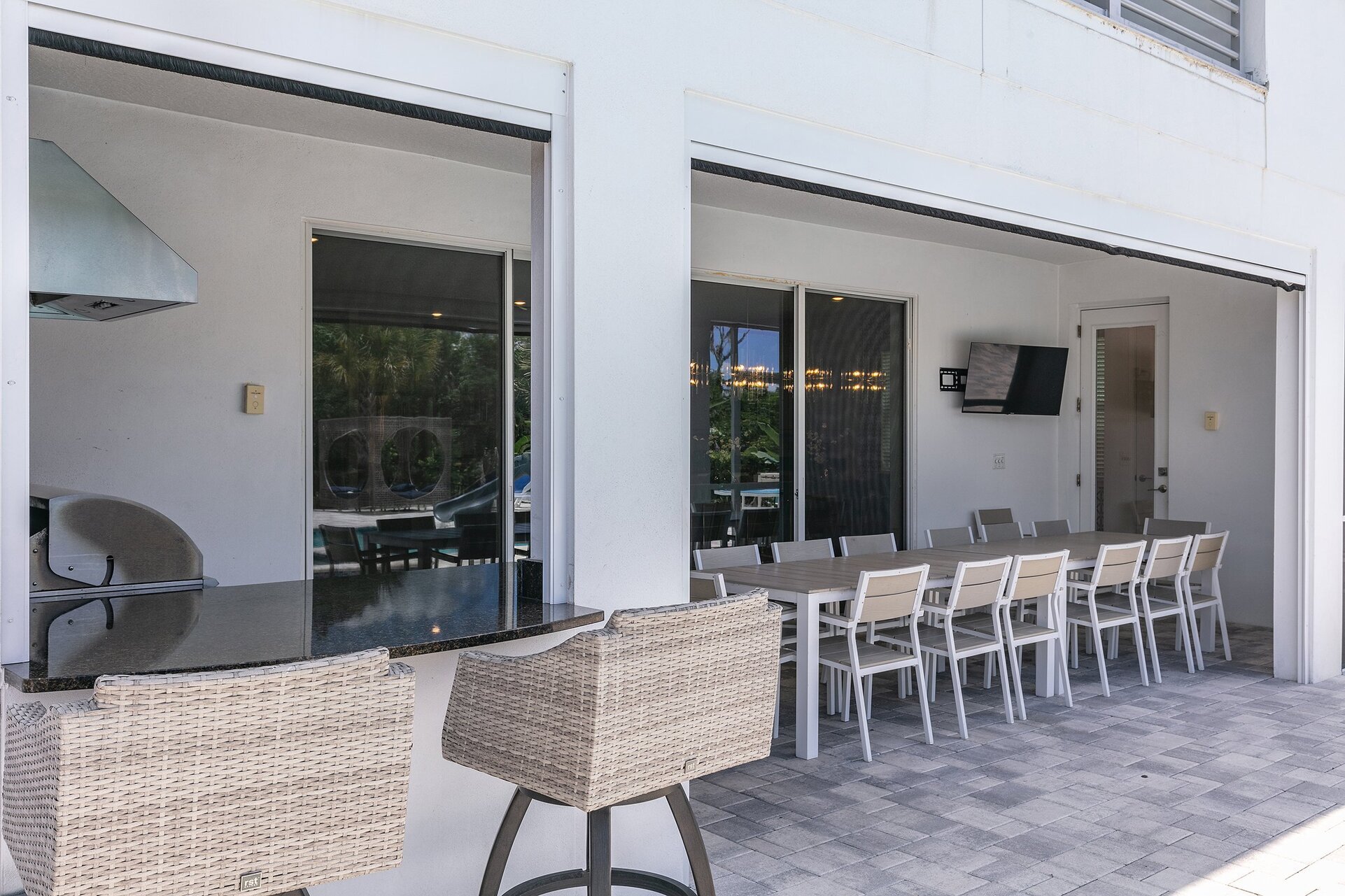 Bar top seating for 2